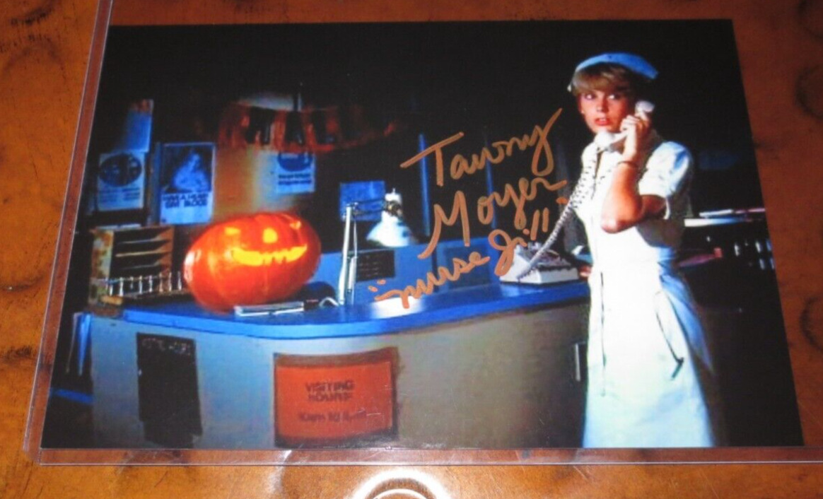 Tawny Moyer signed autographed photo as Nurse Jill in Halloween 2