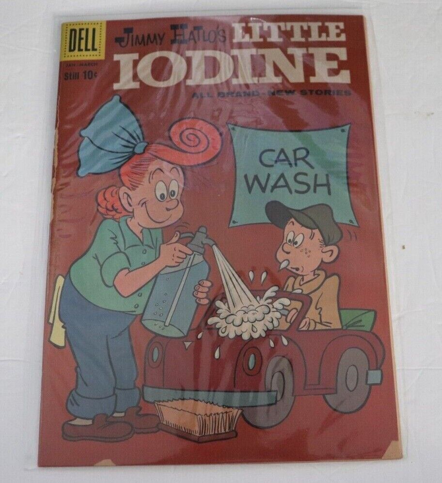 Little Iodine #47 Dell Comics 1960 Jimmy Hatlo Car Wash Seltzer Water
