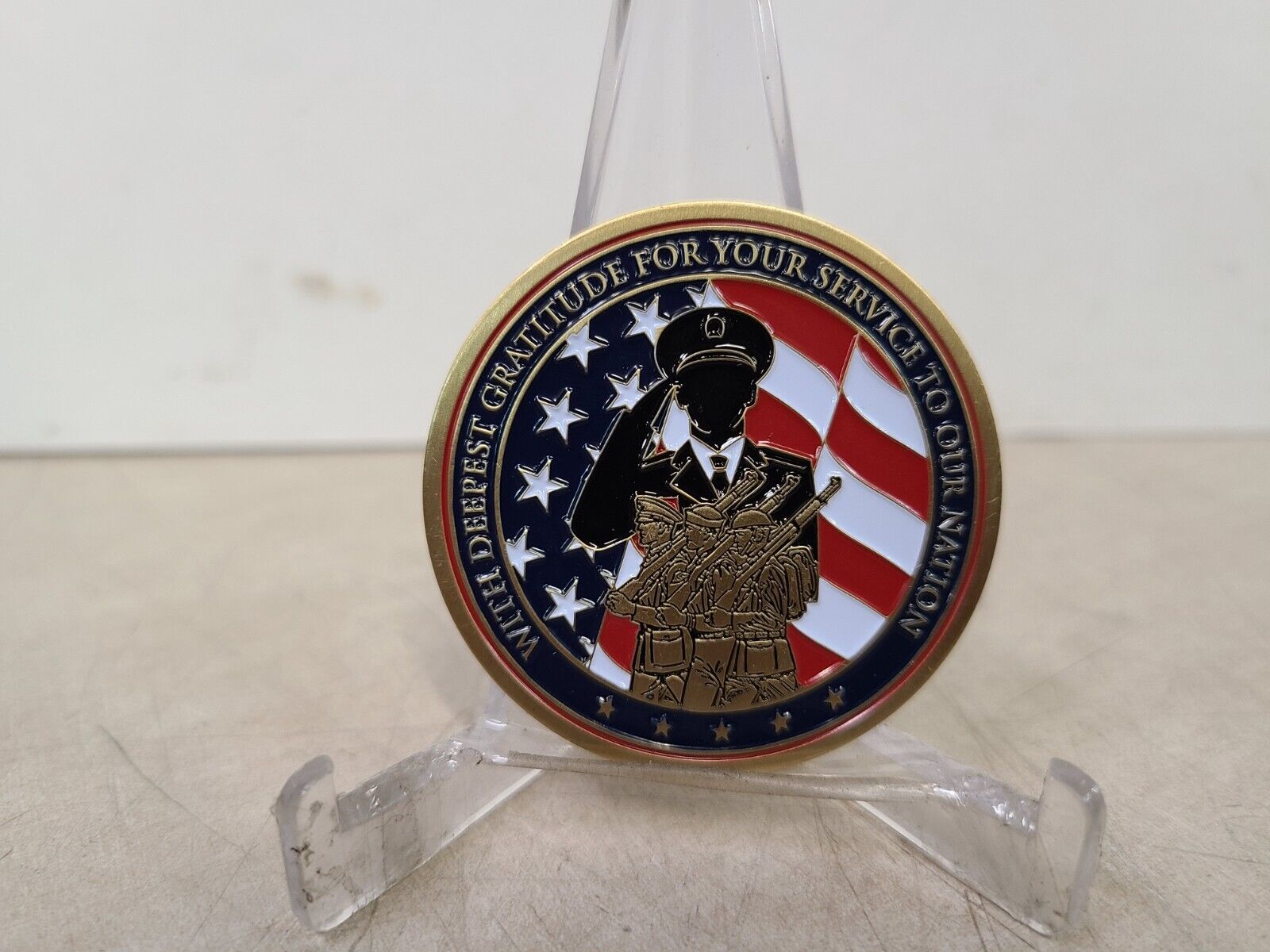 Final Honor Deepest Gratitude For Your Service To Our nation Challenge Coin