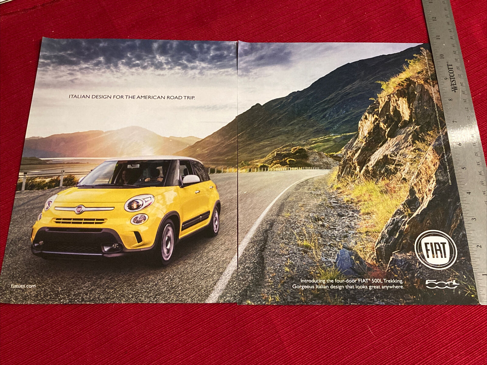 2013 Fiat 500L Trekking Car 2-page Print Ad - Great To Frame