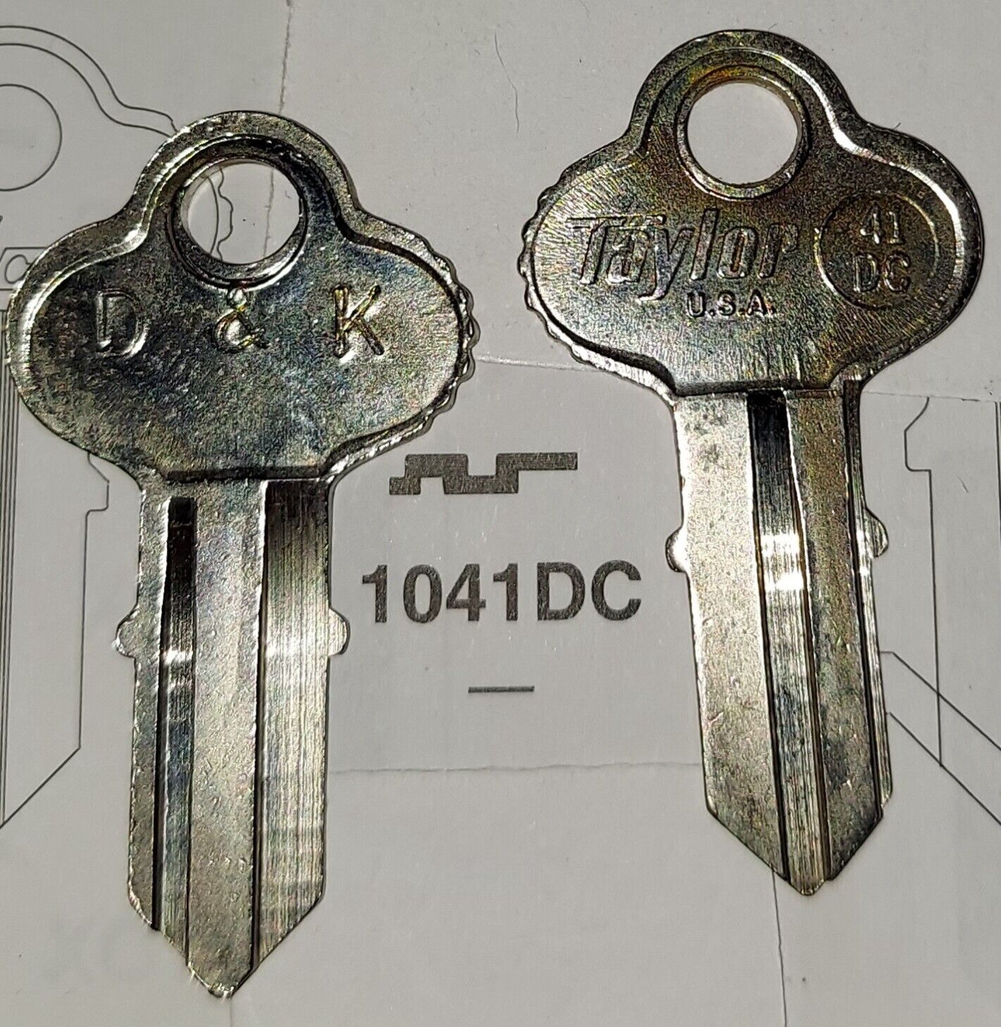 Chicago 1041DC, Vintage Key Blank.