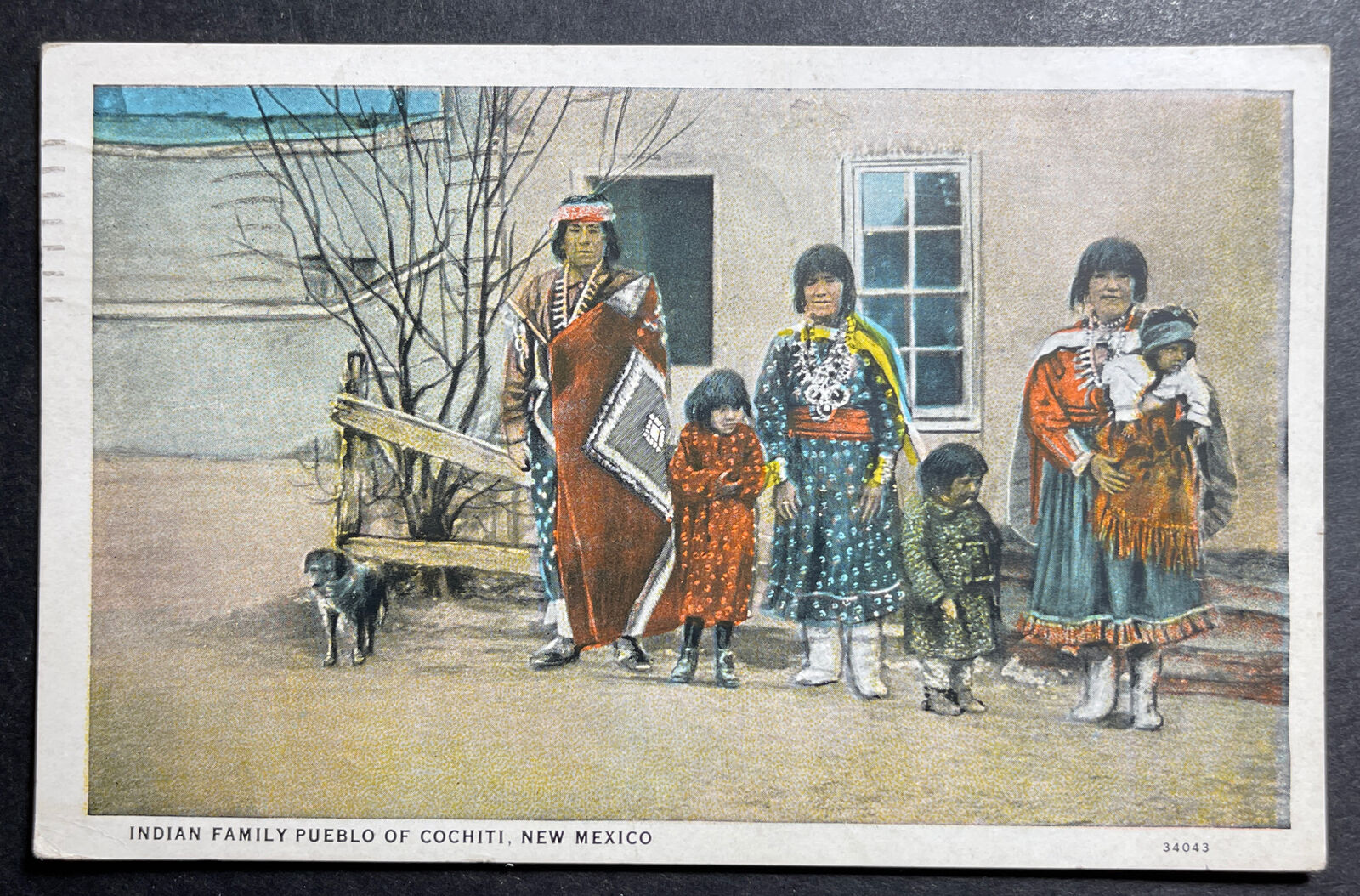 Family Pueblo of Cochiti New Mexico printed 1937 Holbrook AZ