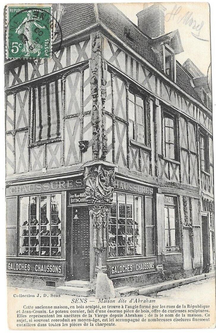 SENSE 89 House called Abraham CPA written to Mr. Léon Martin de Evreux in 1909
