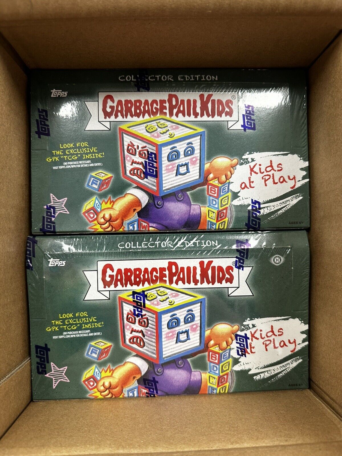 *2 BOX LOT* GPK Garbage Pail Kids Series 1 Kids-At-Play COLLECTOR BOX Sealed *2*