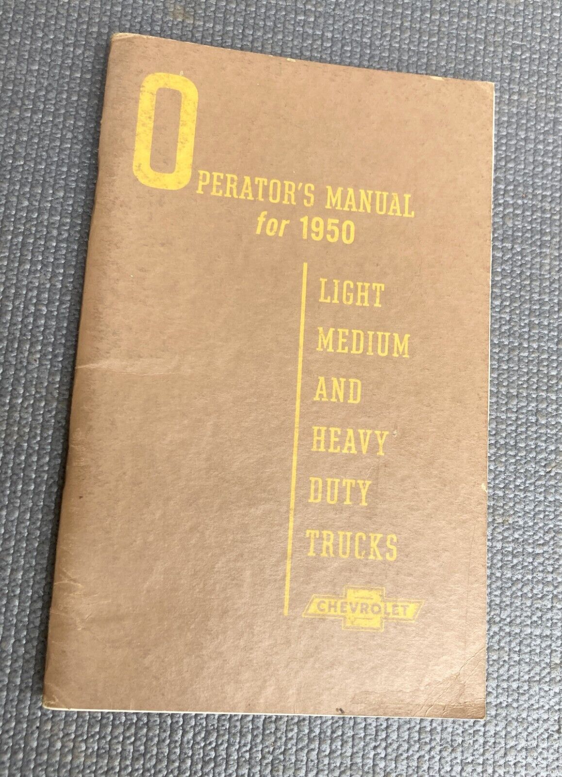 Vintage Original -1950 Chevrolet Truck Operator Owners Manual- Chevy 1950 Models