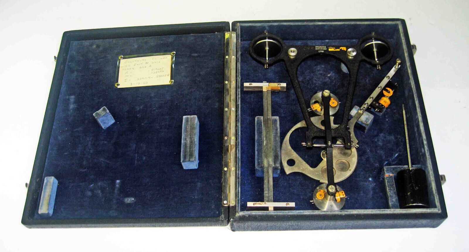 VERY RARE c1930s Cased Complex BRUNING Model 2710 CALCULATING Engineer\'s PLOTTER