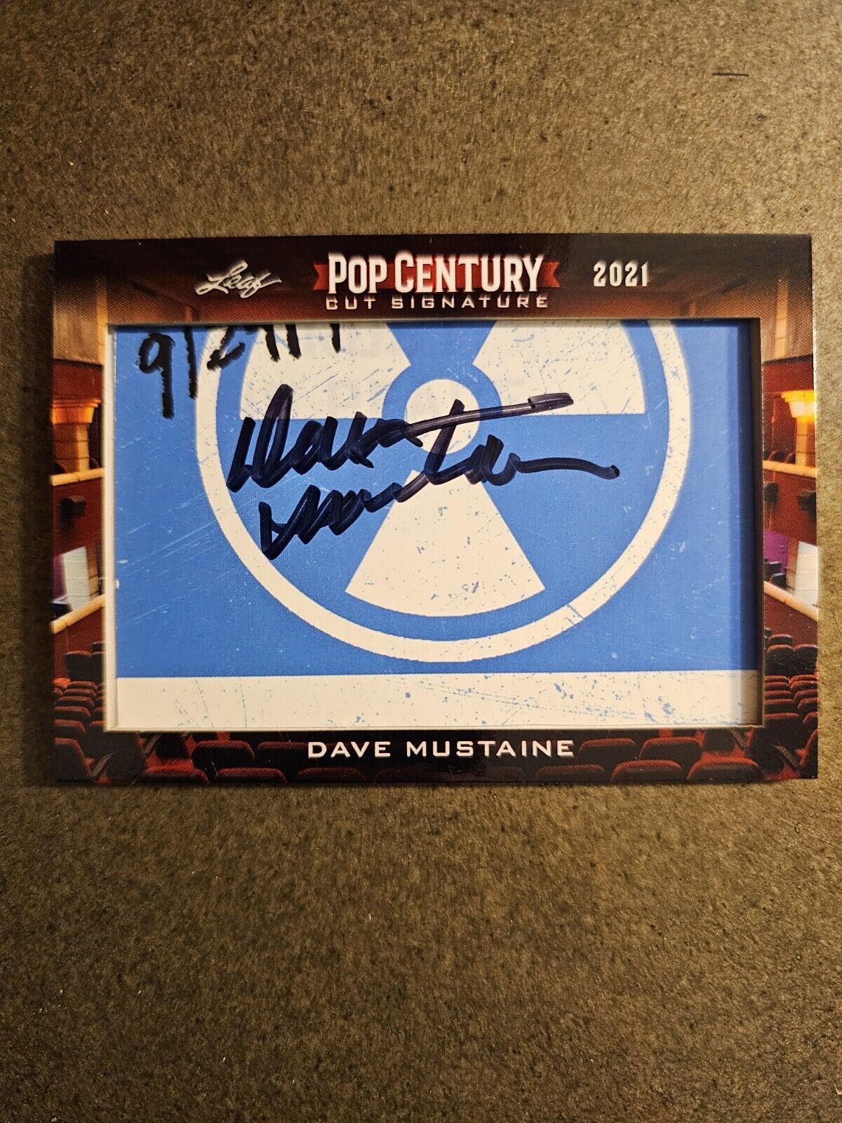 Dave Mustaine 2021 Leaf Pop Century Cut Auto Signed - MEGADETH