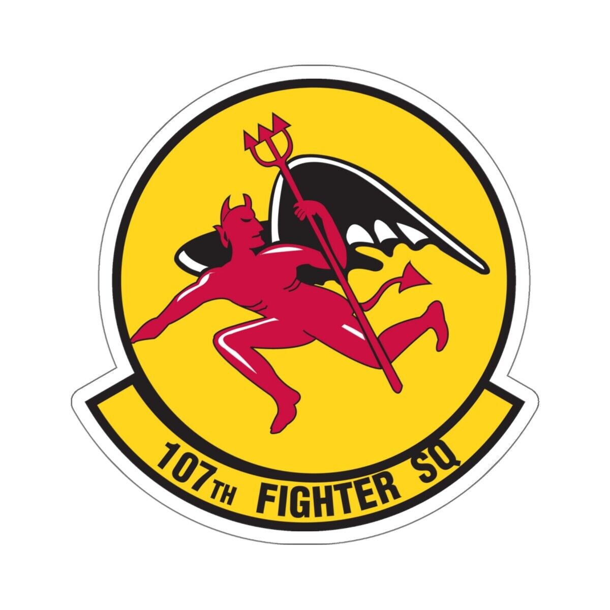 107th Fighter Squadron (U.S. Air Force) STICKER Vinyl Die-Cut Decal