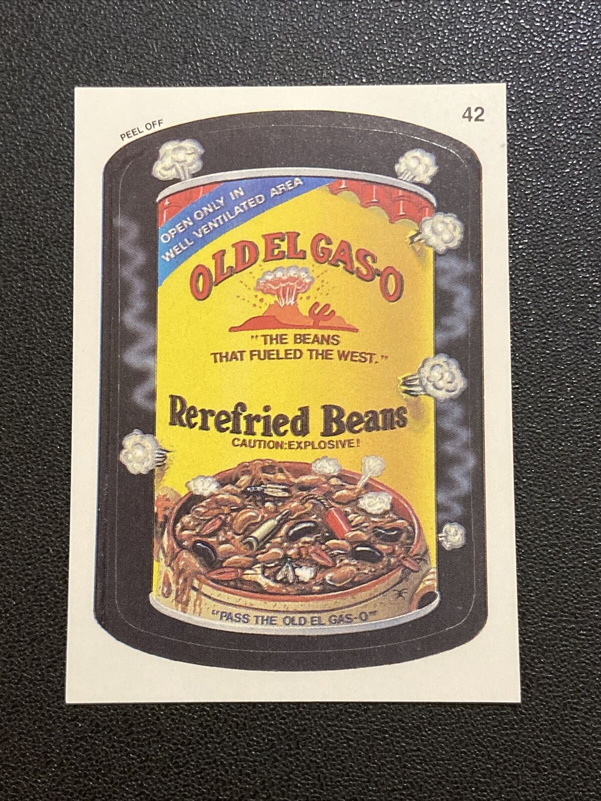 1991 Topps Wacky Packages Sticker #42 OLD EL GAS-O