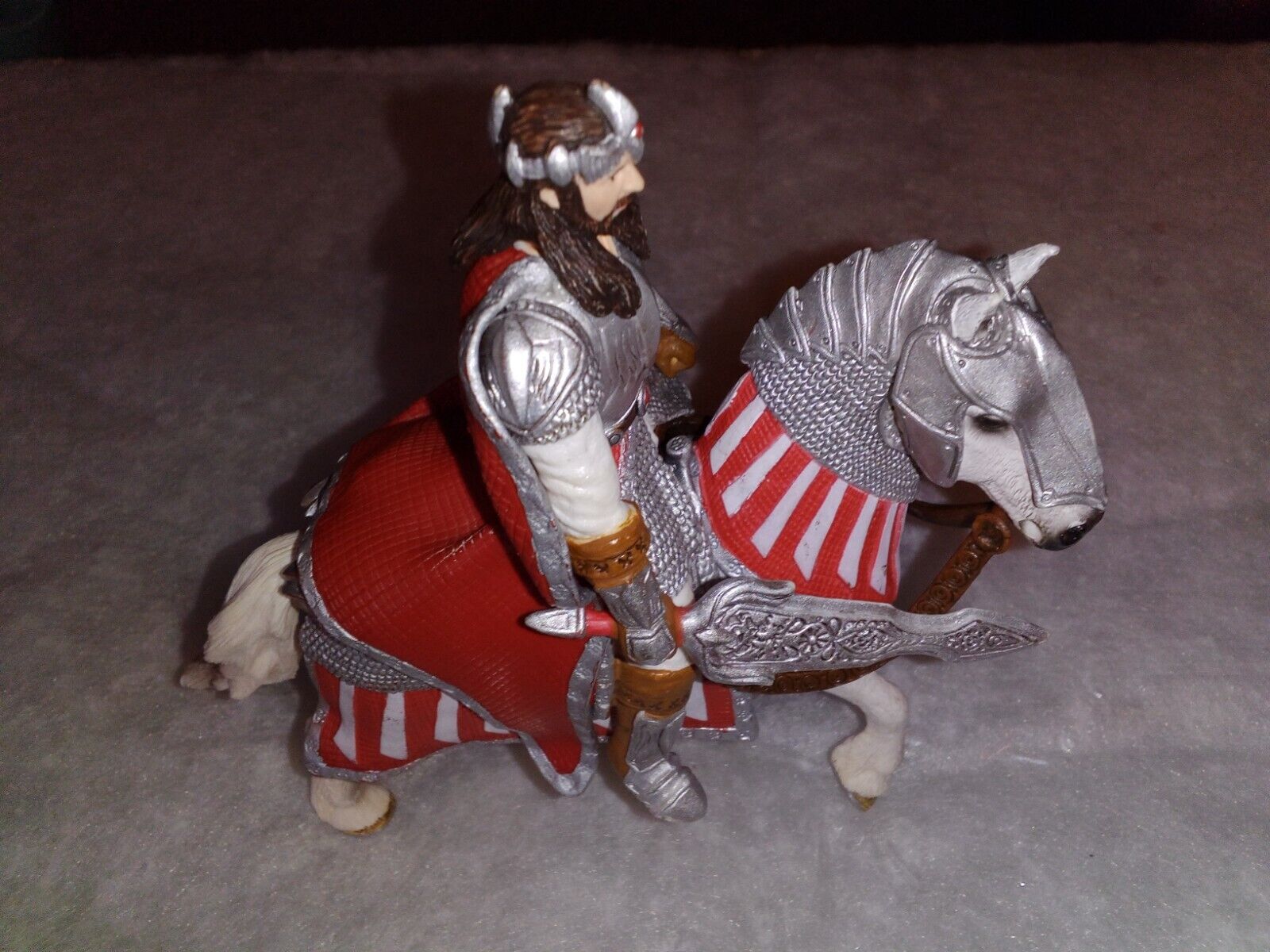 2013 Schleich Am Limes 69 Knight King And Horse Figure