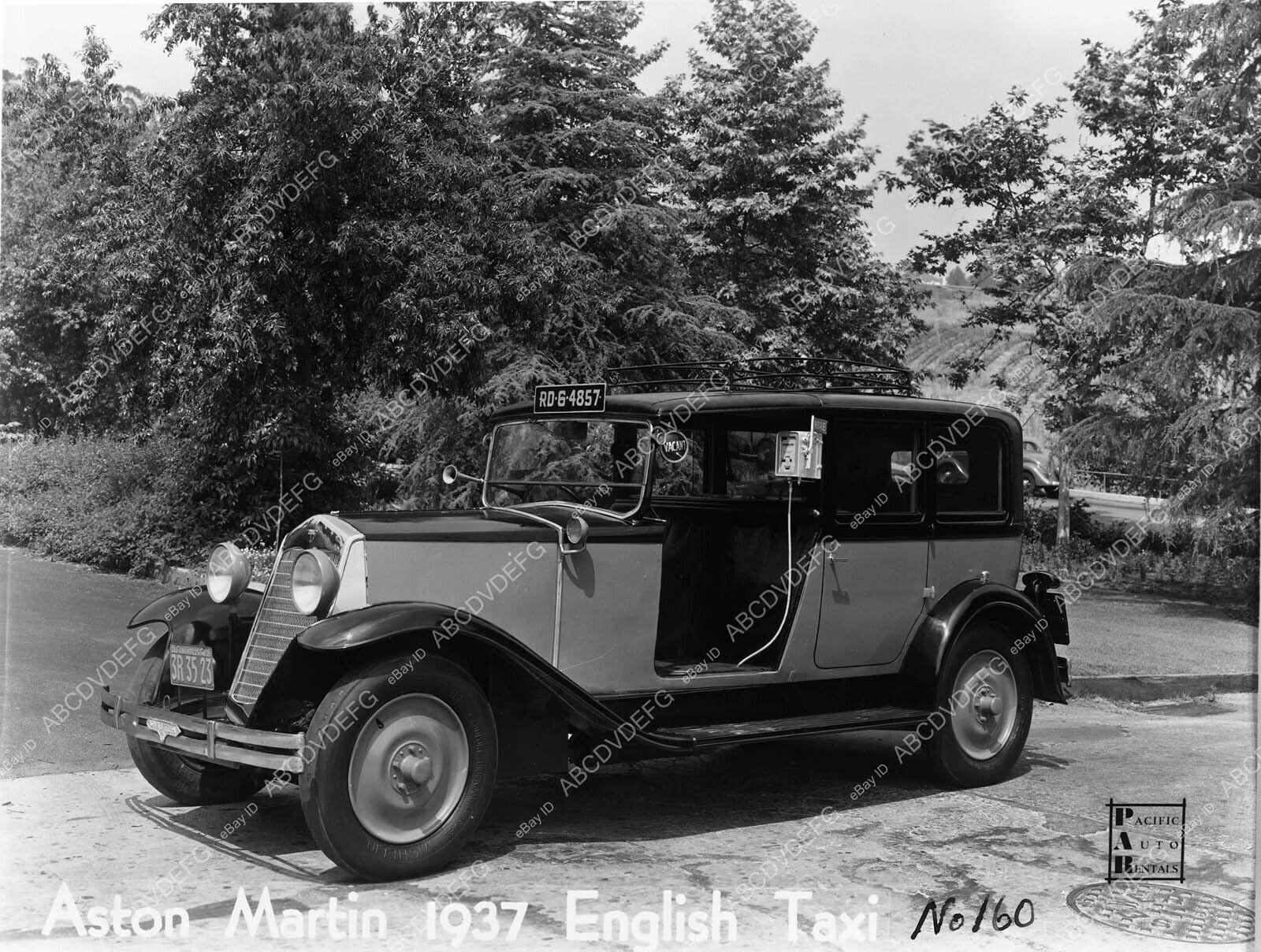 cars-35 Aston Martin 1937 English Taxi vinatge automobile cars-35 cars-35