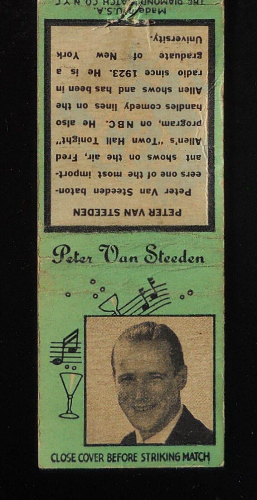 1930s Peter Van Steeden Composer Band Leader Born 1904 Amsterdam Netherlands MB