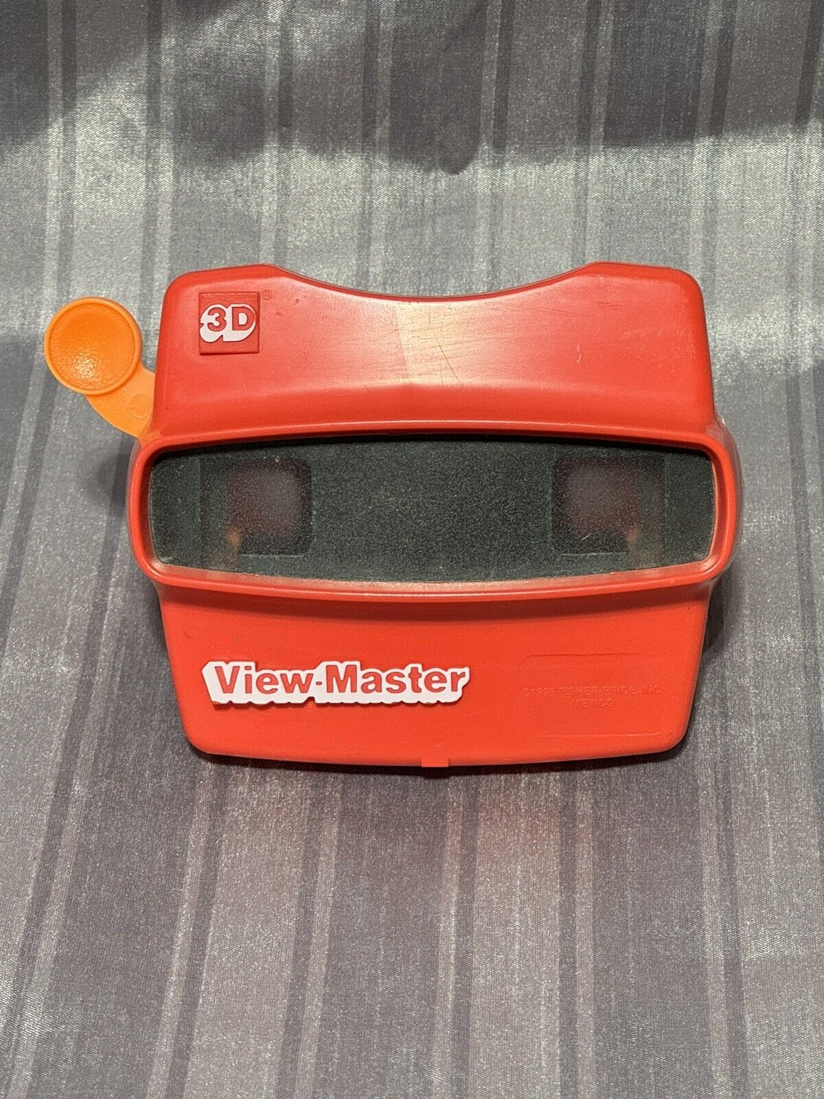 Vintage Red Viewmaster 3D View-Master Viewer Toy, Orange Lever (1998)