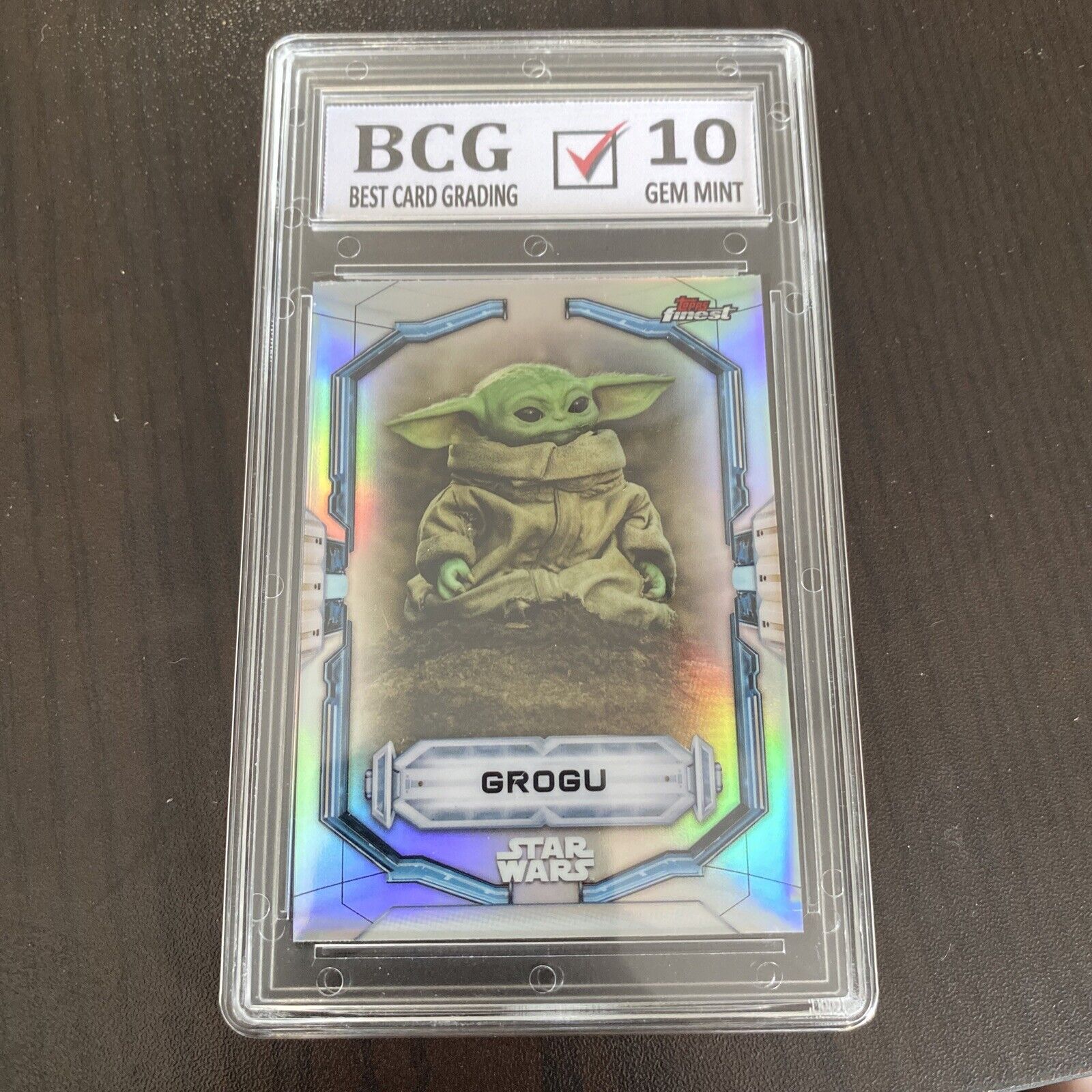 2022 Topps Finest Star Wars Grogu Card BCG 10 Gem Mint #111 Baby Yoda
