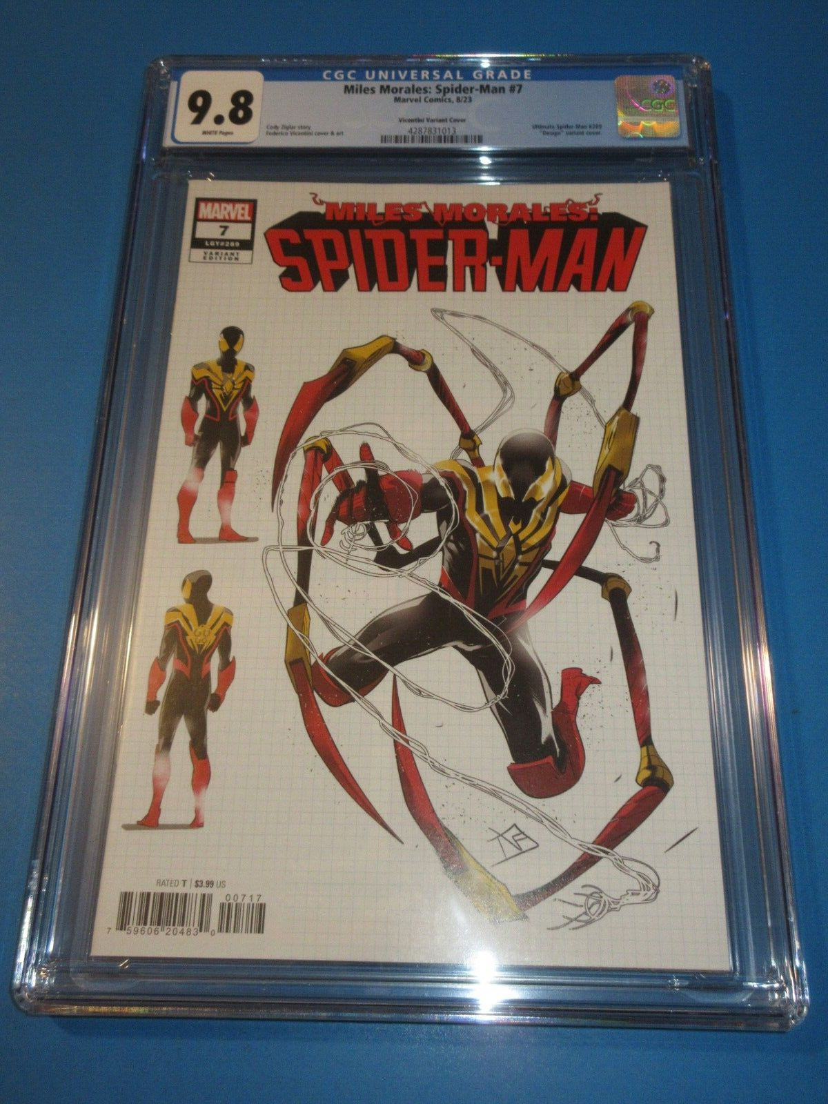 Miles Morales Spider-man #7 Rare Vincenti Variant CGC 9.8 NM/M Gorgeous Gem Wow