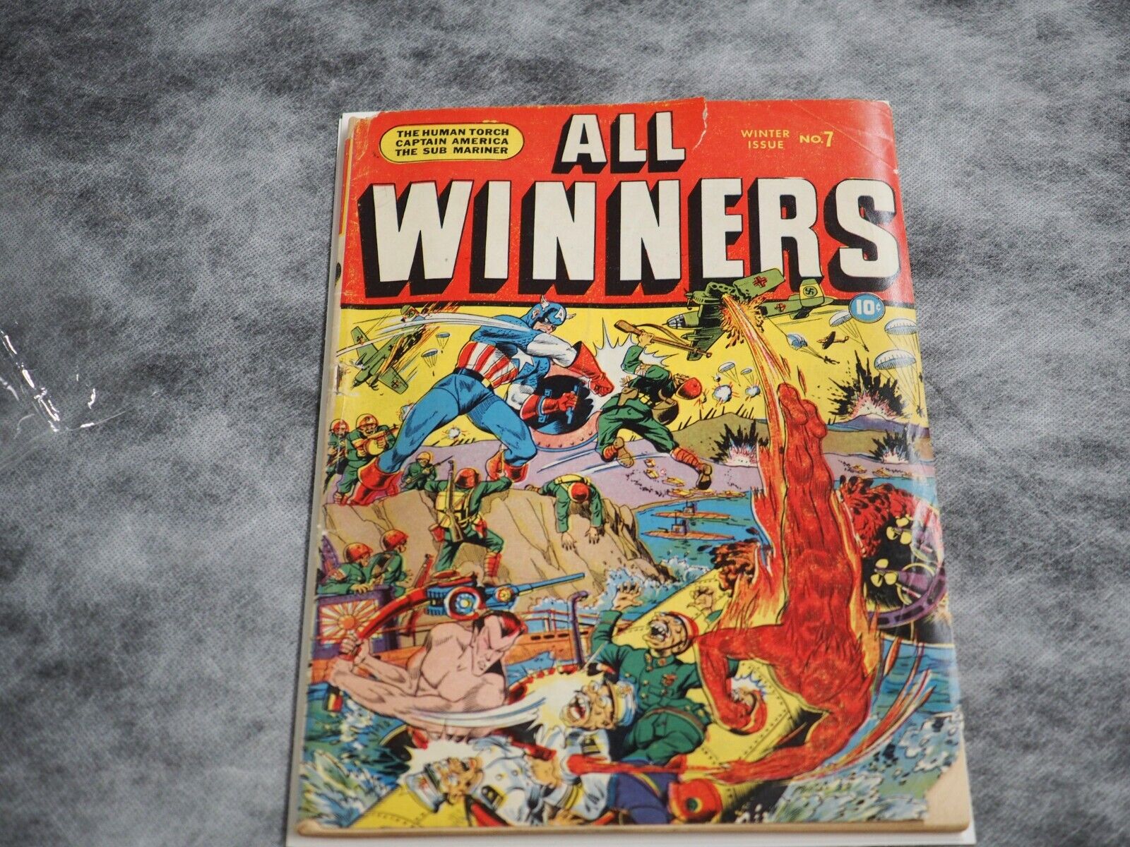 All Winners Comics 7 Schomburg Cover  GD- to GD