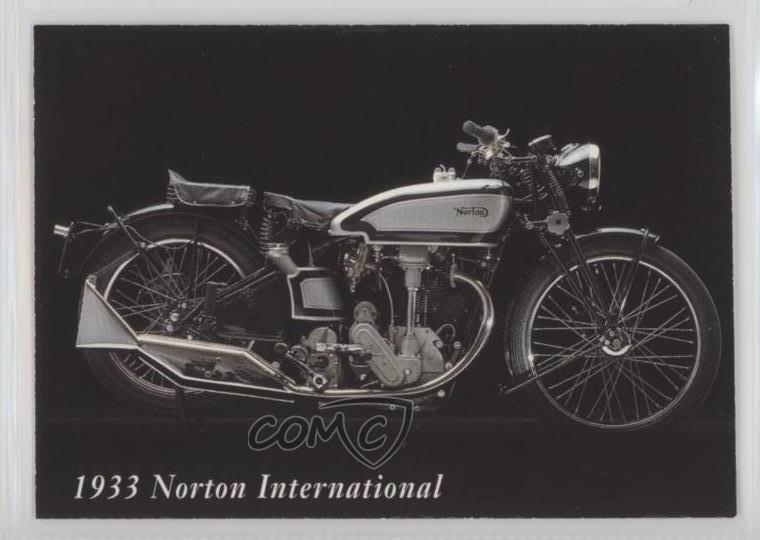 1992-93 InLine Classic Motorcycles 1933 Norton International #34 0q3