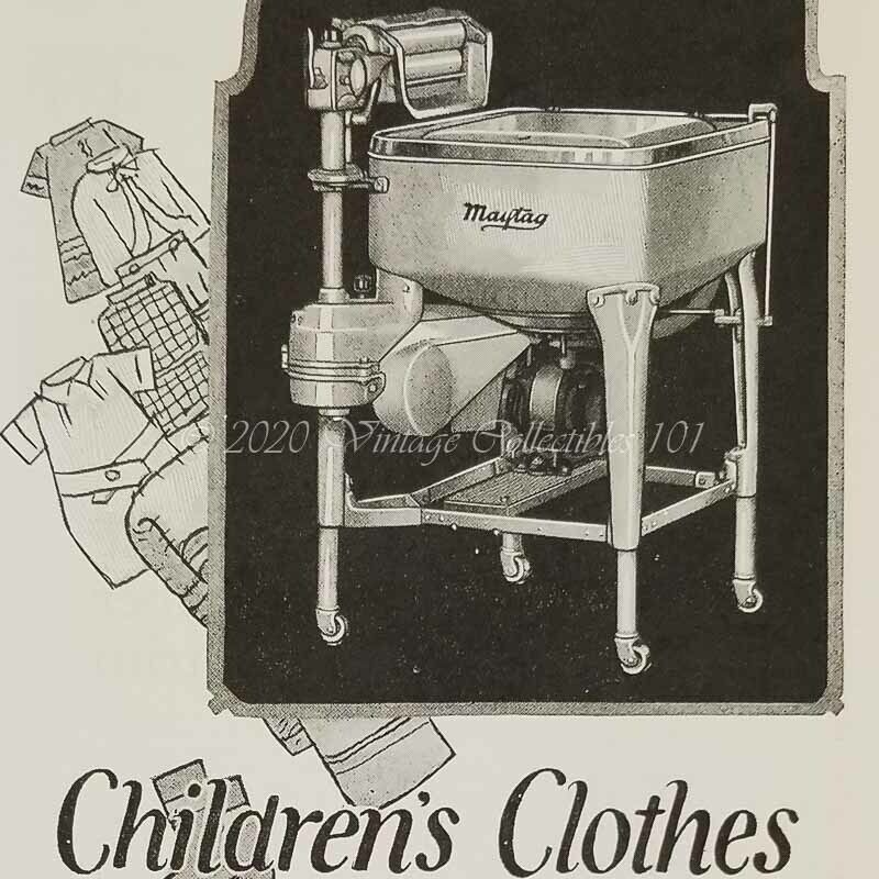 1927 Maytag Aluminum Washer Laundry Household Appliance photo art decor print ad