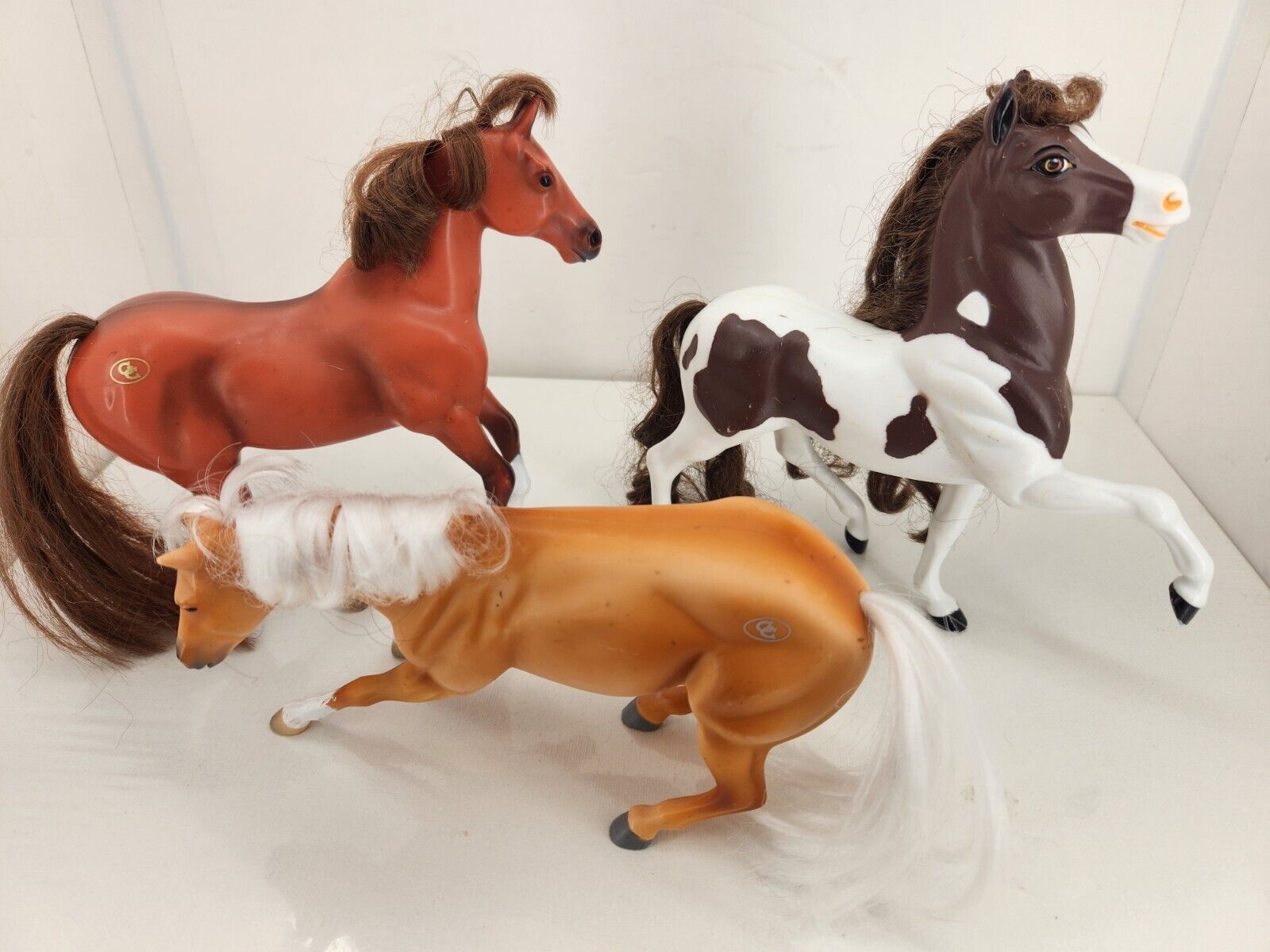 Vintage Plastic Horse Lot- 2 Grand Champions And 1 Reeves/Breyer 