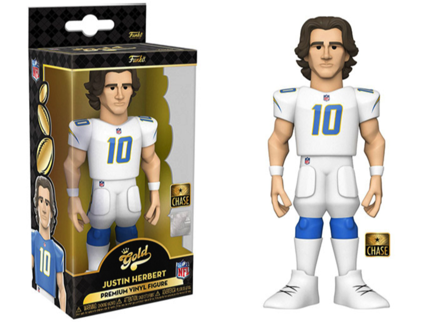 Funko Gold 5 NFL: Chargers - Justin Herbert (Chase) *Mint*