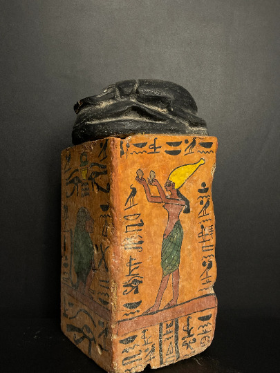 Amazing Egyptian Box of The Egyptian Scarab symbol of good luck and protection