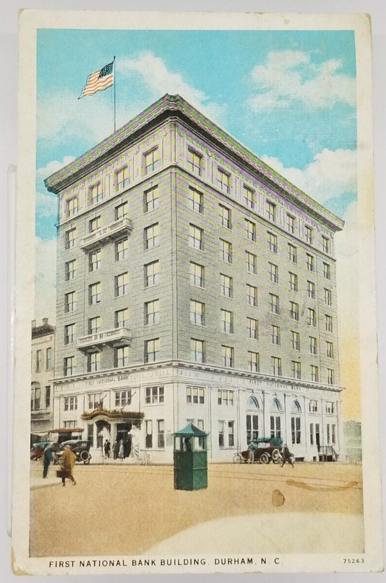 1929 First National Bank Building Durham North Carolina Postcard