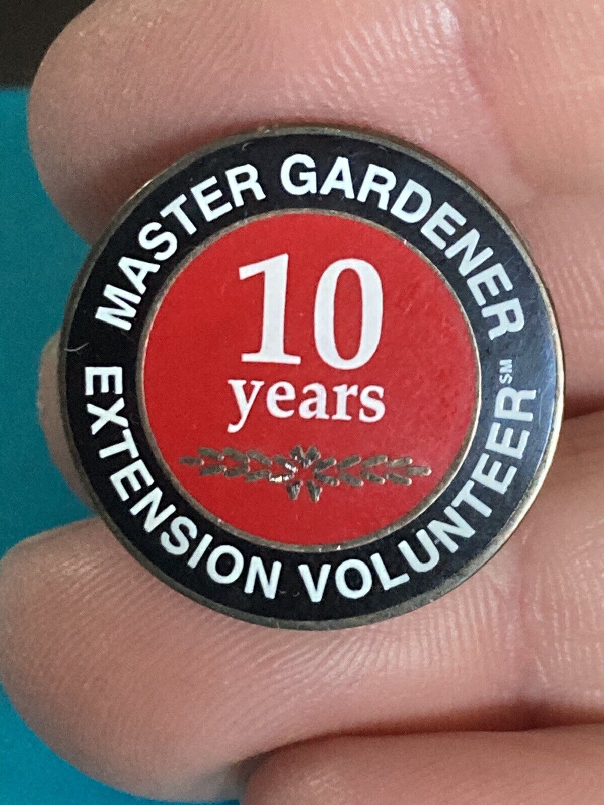 Master Gardener Extension Volunteer 10 Years Lapel Pin EUC K543