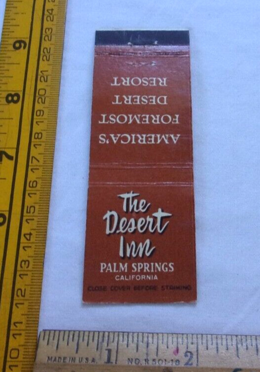 1940s-50s The Desert Inn Palm Springs CA VINTAGE matchbook cover