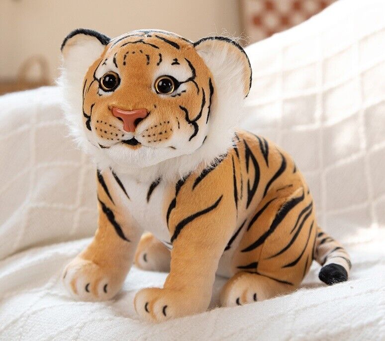 Baby Siting Tiger 9 Inch Stuffed Animal Plush Toys Toddler Doll Kids Gifts