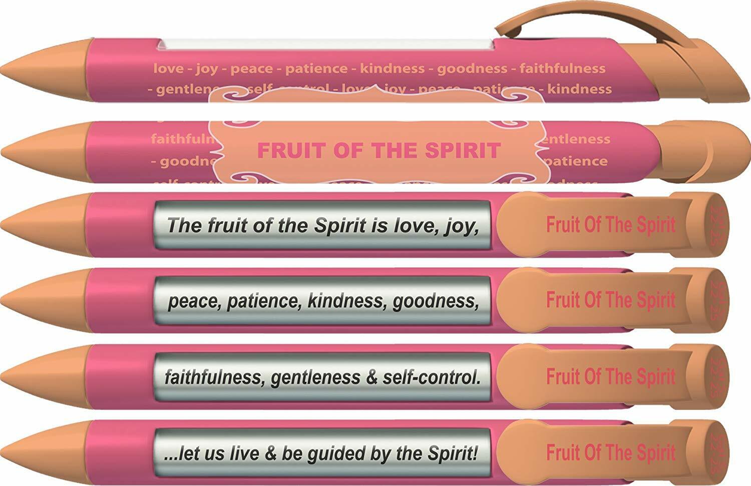 Greeting Pen Fruit Of The Spirit Scripture Pens, Scripture Verses With Rotati...