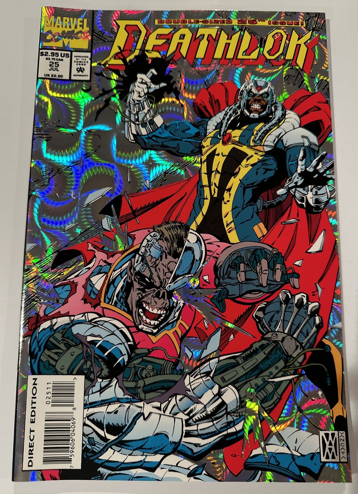 Deathlok #25 • Prismatic Foil Cover (Marvel 1993)