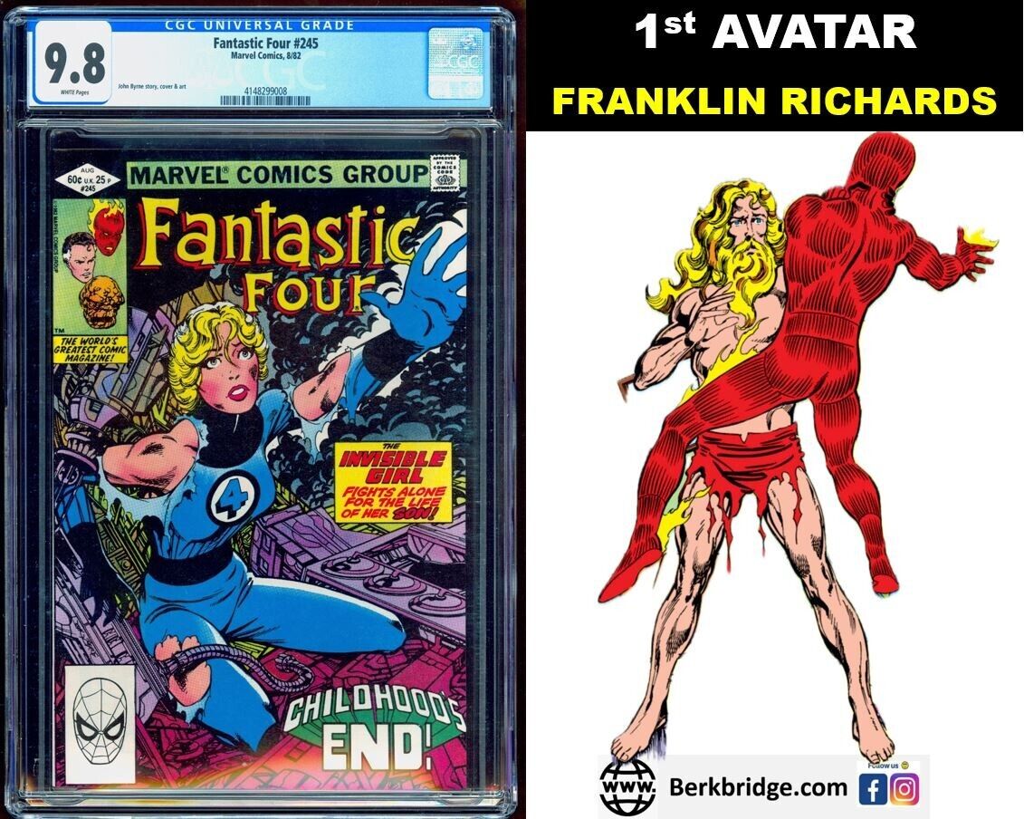 FANTASTIC FOUR 245 CGC 9.8 WHITE PAGES 8/82 💎 BUY OUR FF ANNUAL 6 GET 50% OFF 