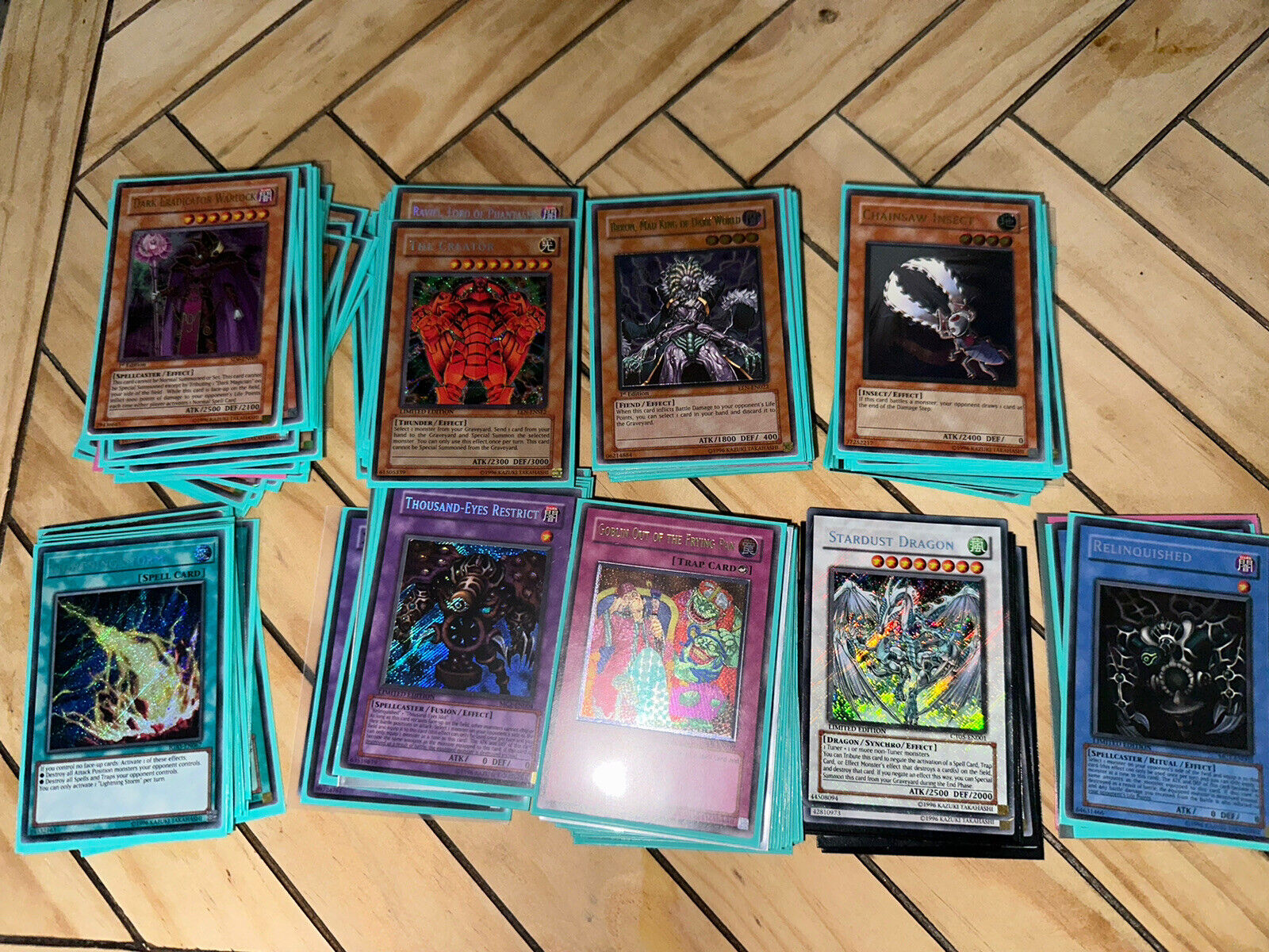 Yu-Gi-Oh Card collection (Vintage, 1996 Dated) Ultimate Secret Ultra SuperRares