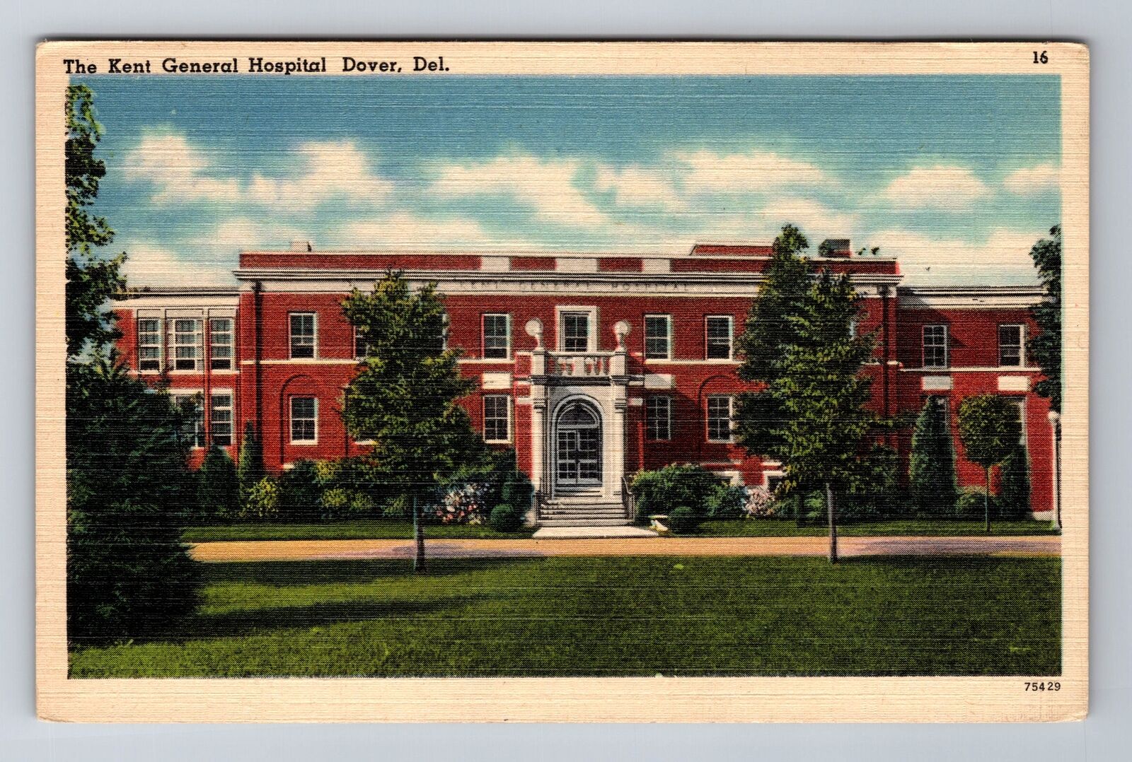 Dover DE-Delaware, The Kent General Hospital, Antique, Vintage Postcard