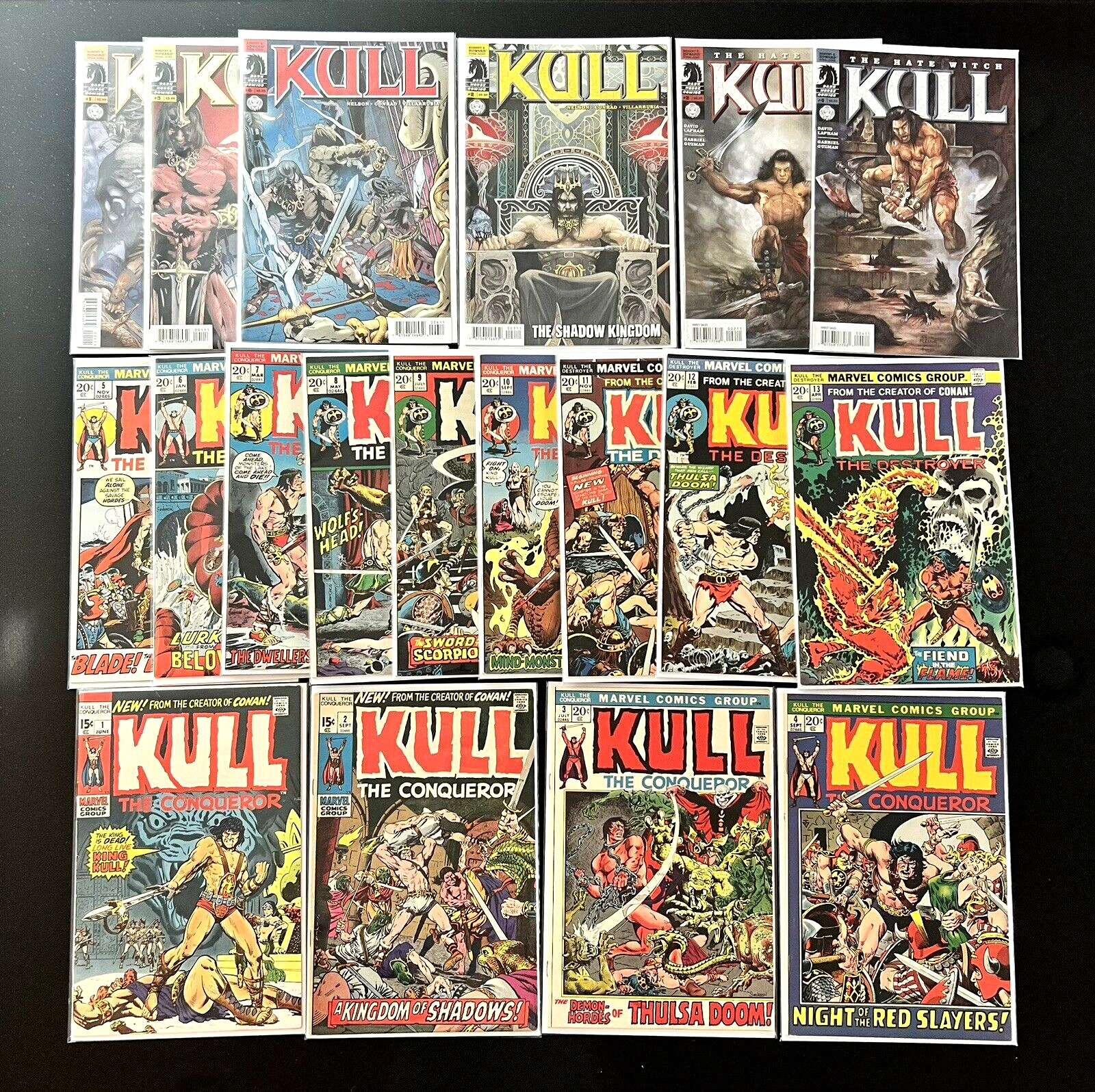 KULL Lot of 19 Comics Marvel #1-13 Complete Run Dark Horse #1,2,4,5,6 Key