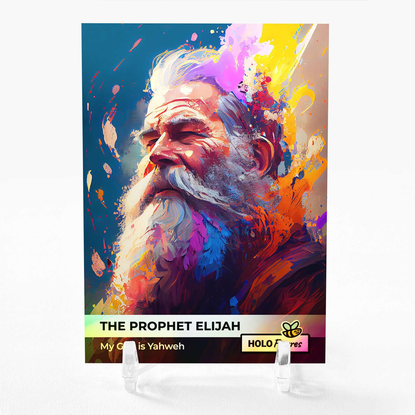 THE PROPHET ELIJAH Holographic Card 2023 GleeBeeCo Holo Figures #TPMG