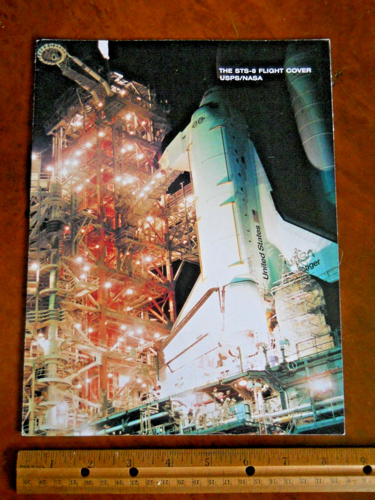 USPS/NASA STS-8 FLIGHT COVER BOOKLET (USED IN VERY GOOD CONDITION)