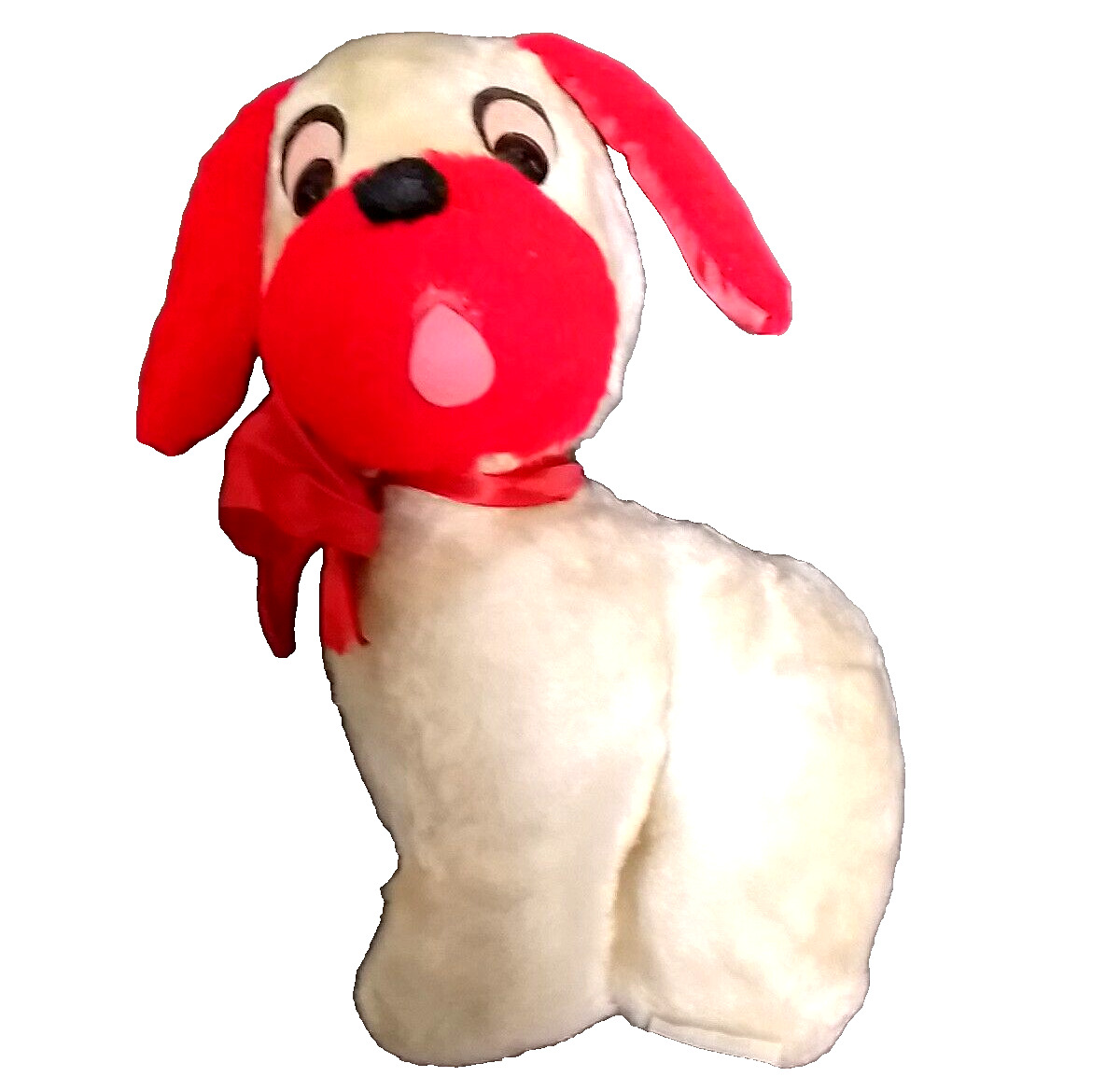 Valentine RARE Vintage Plush Stuffed Animal Dog Be My Shredded Cellulose NY Red