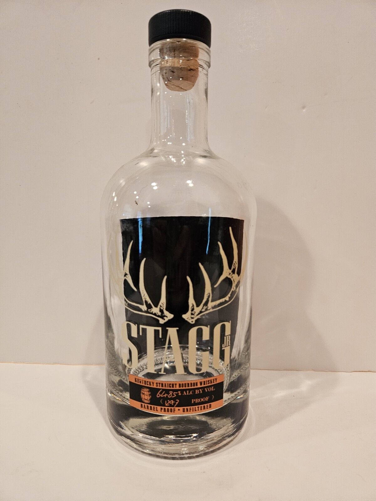 Stagg Jr. Kentucky Straight Bourbon Whiskey EMPTY 750ml Bottle Batch 5 Fall 2015