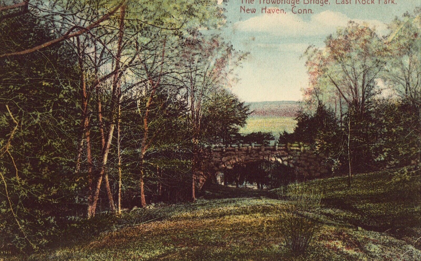 The Trowbridge, East Rock Park - New Haven, Connecticut Postcard