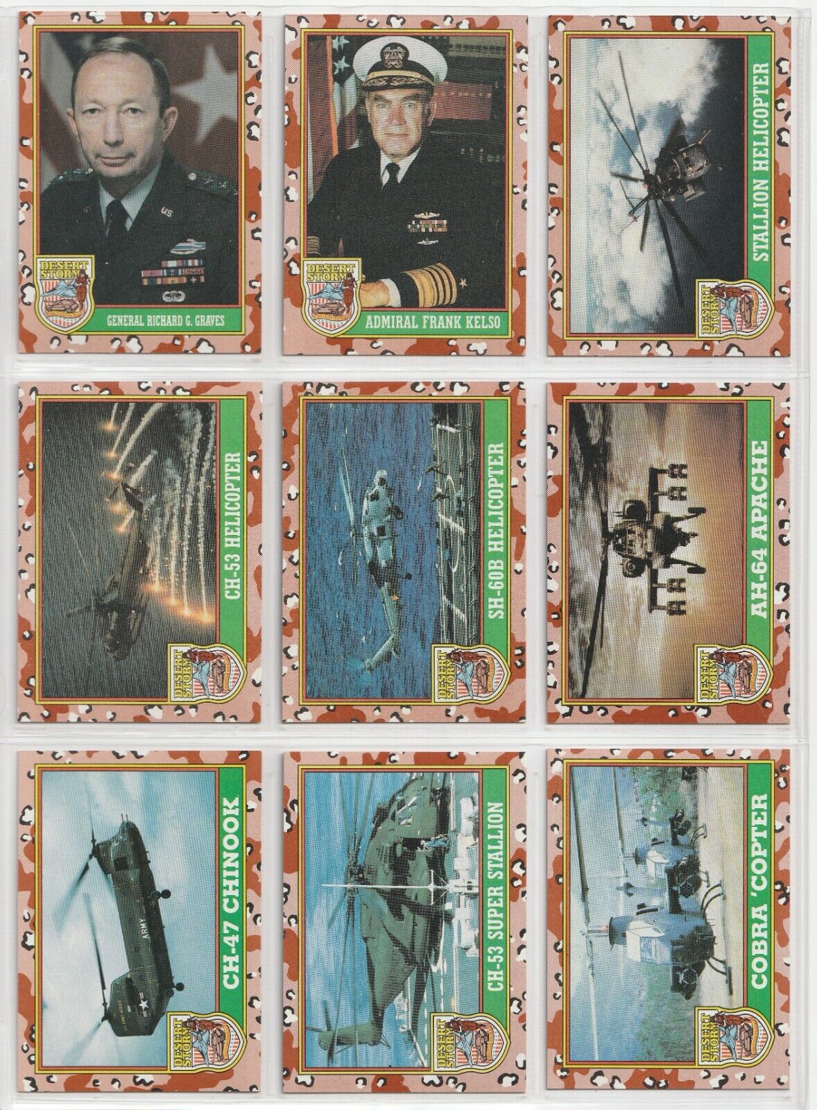 1991 Topps Desert Storm  Lot of 58 cards (41 diff.)