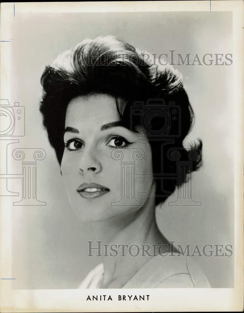 1963 Press Photo Singer Anita Bryant - hpp08565