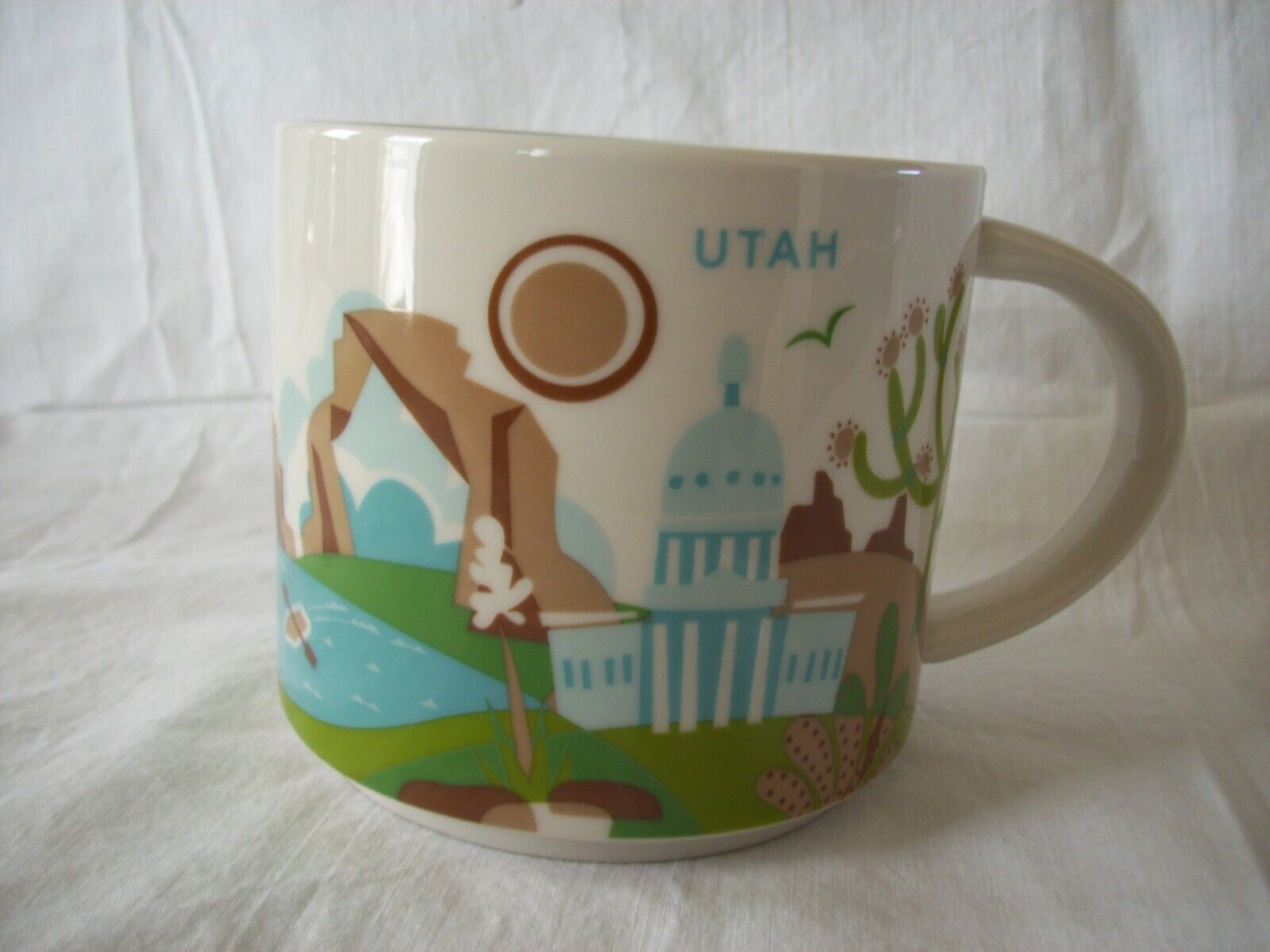 Starbucks Utah You Are Here Collection Mug 2017 14 0z Arches Skiing Capital