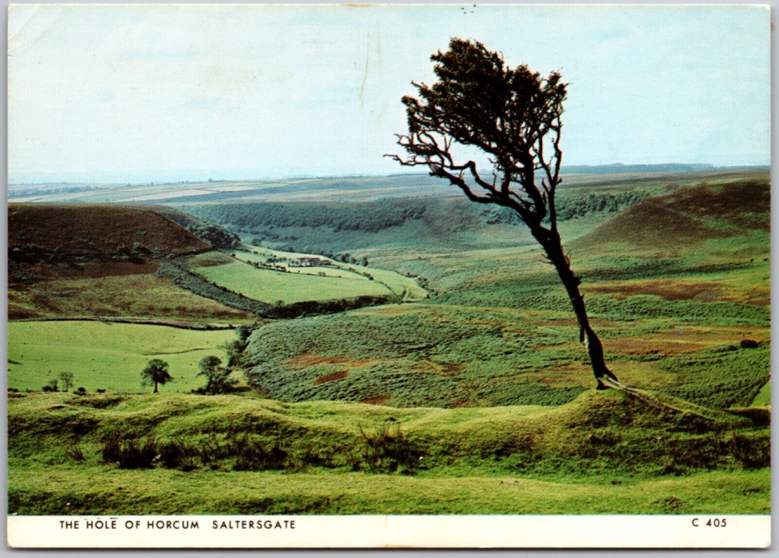 Postcard Vintage Chrome Continental Hole of Horcum Saltersgate Hastings England