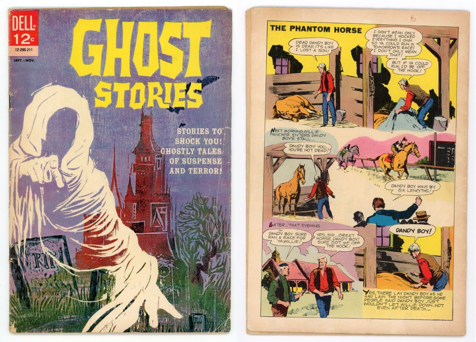 Ghost Stories #1 (VG+ 4.5) Rare 1st Print Silver Age Horror 1962 Dell Comics