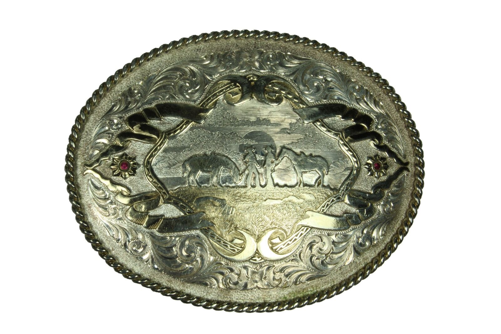 Montana Silversmith Buckle Silver Plated 137.95 gm