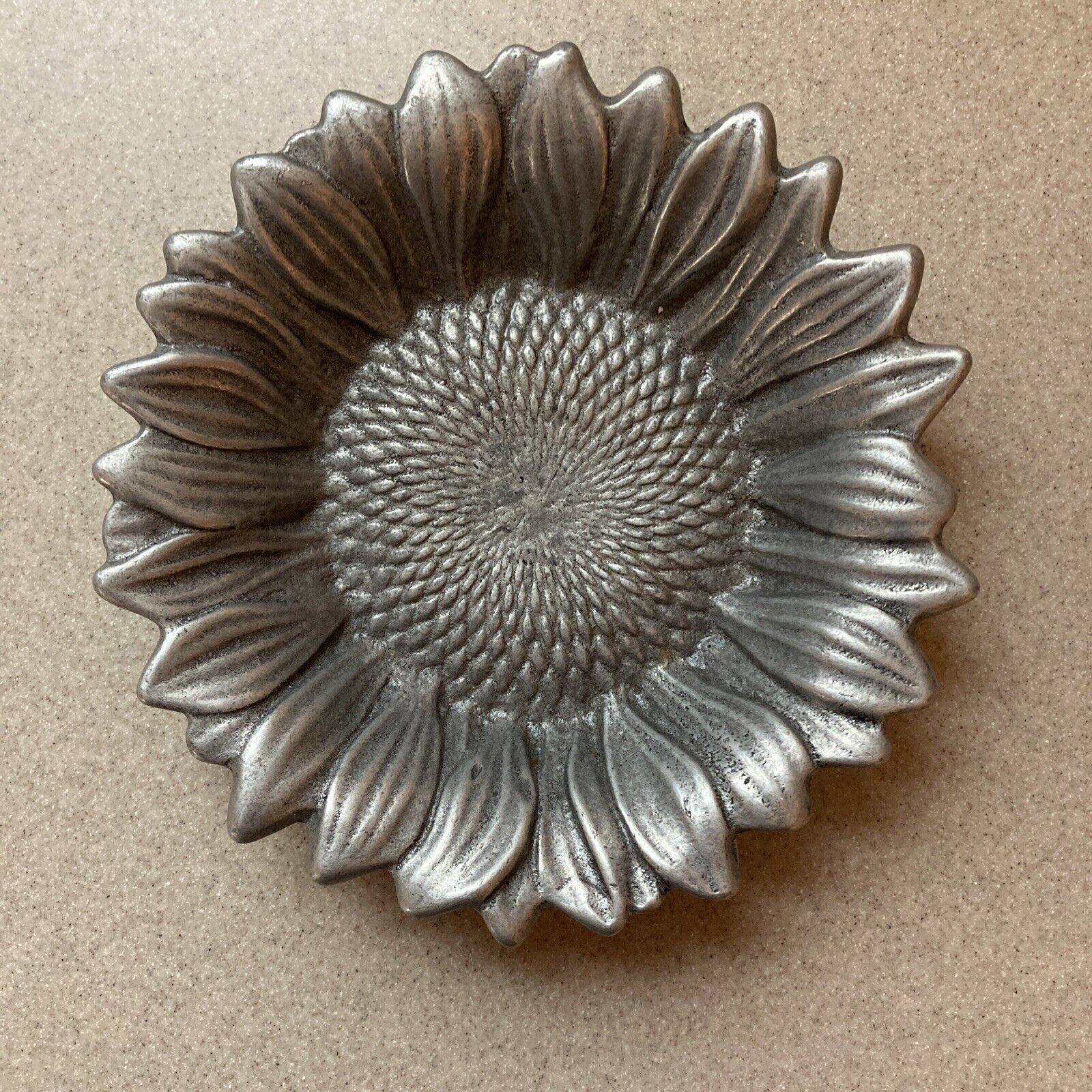 PELTRINA  Sunflower Bowl 5” Trinket Coin Ring Dish # 80 4103