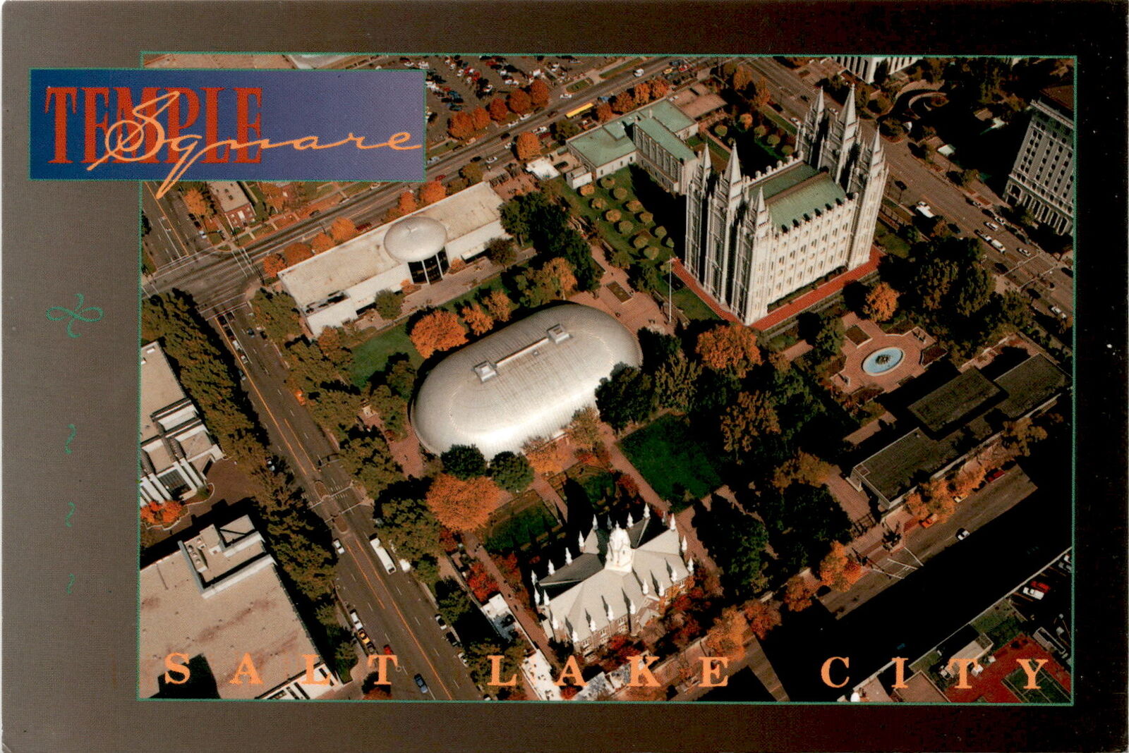 Salt Lake Temple, Tabernacle, Hall, Temple Square, Portugal, Brazil, Postcard
