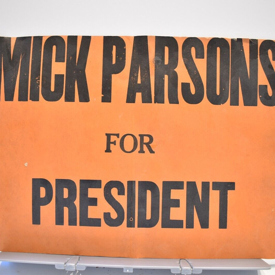 1934 Mark Parsons For Student President Stockton High School Mini Poster