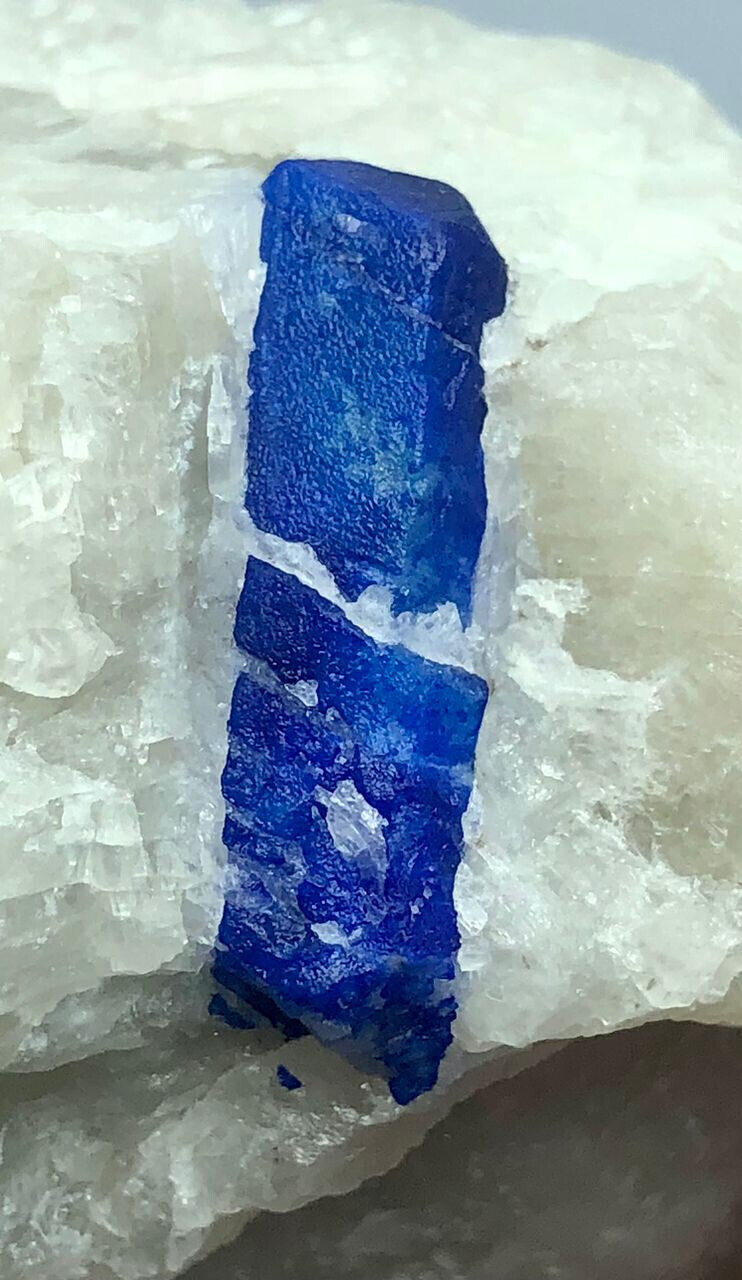 388 Gr. Very Beautiful Unique Lazurite Crystal on Matrix From Badakhshan Afg